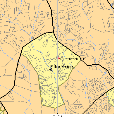 Pike Creek map