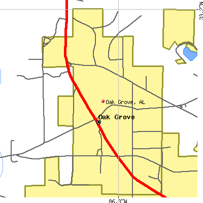 Oak Grove map