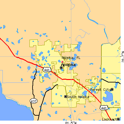 Apopka map