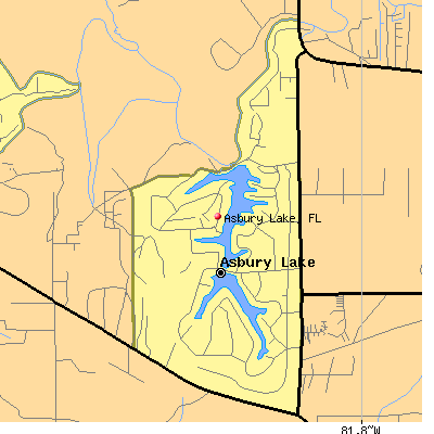 Asbury Lake map