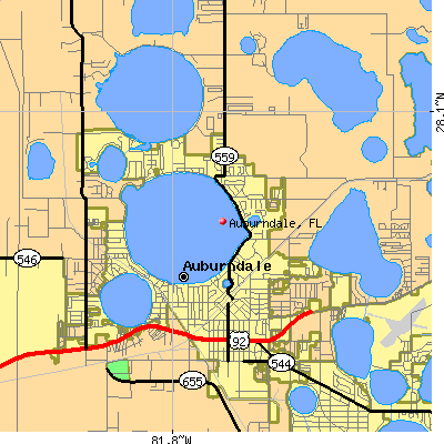 Auburndale map