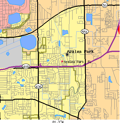 Azalea Park map