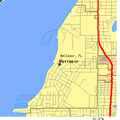 Belleair map