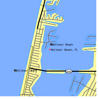 Belleair Beach map