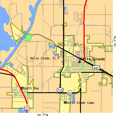 Belle Glade map