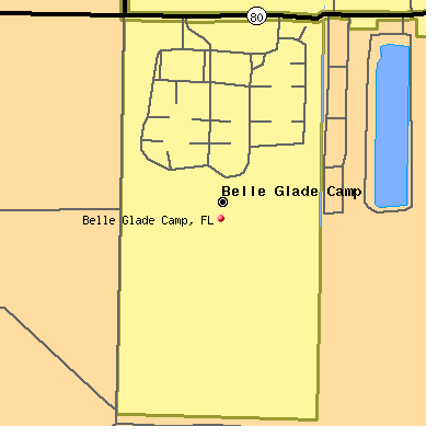 Belle Glade Camp map