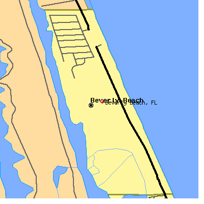 Beverly Beach map