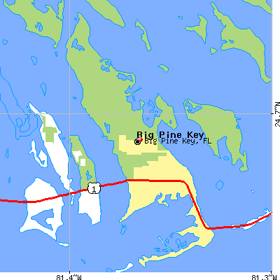 Big Pine Key map