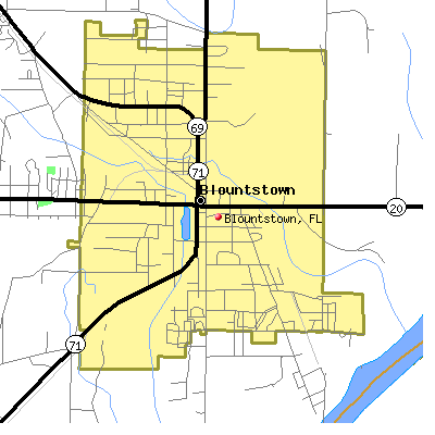 Blountstown map
