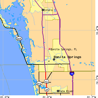 Bonita Springs map