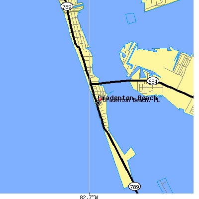 Bradenton Beach map