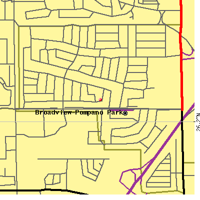 Broadview-Pompano Park map