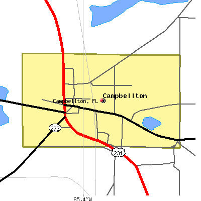 Campbellton map