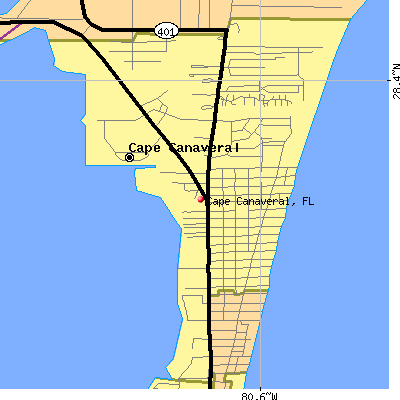 Cape Canaveral map