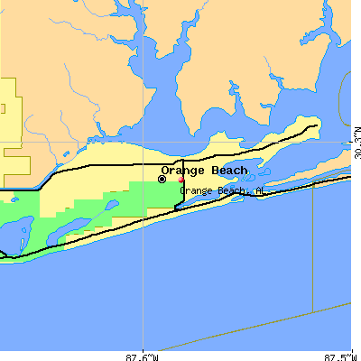 Orange Beach map