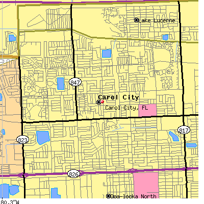 Carol City map