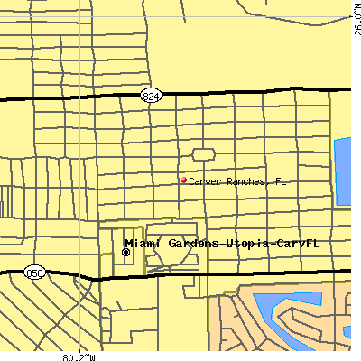 Carver Ranches map