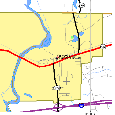 Caryville map