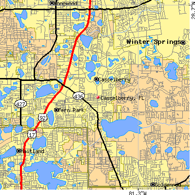 Casselberry map