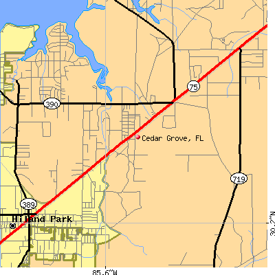 Cedar Grove map