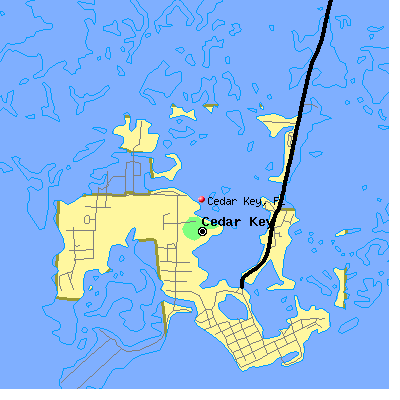 Cedar Key map