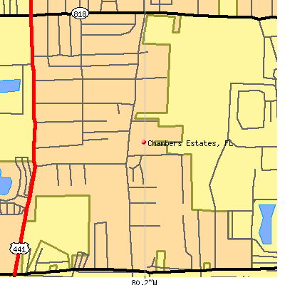 Chambers Estates map