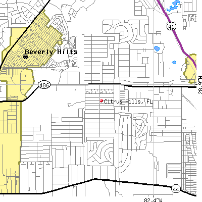 Citrus Hills map