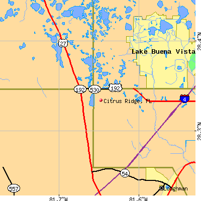 Citrus Ridge map