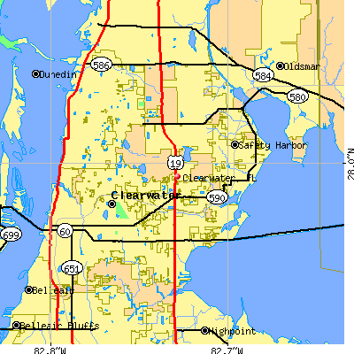 Clearwater map