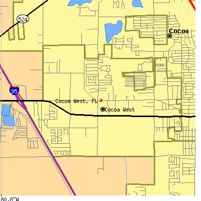 Cocoa West map