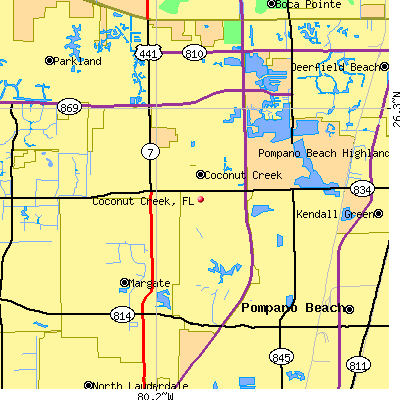 Coconut Creek map