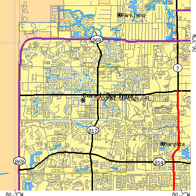 Coral Springs map
