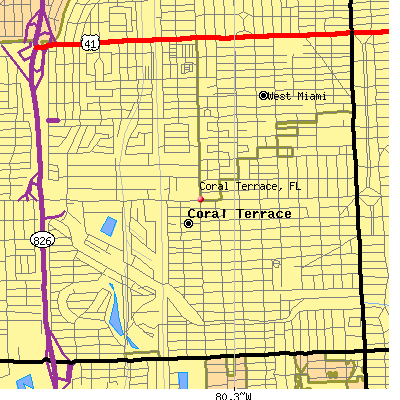 Coral Terrace map