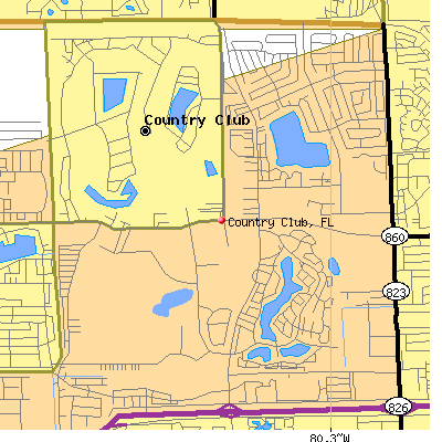 Country Club map