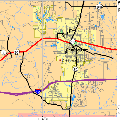 Crestview map