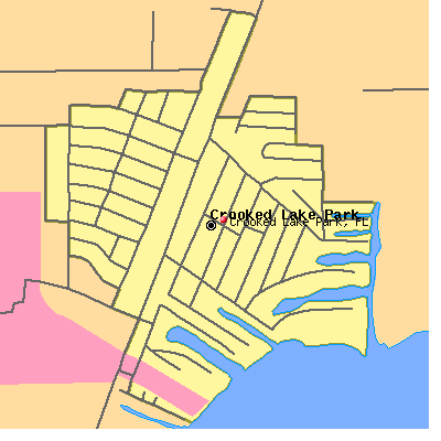 Crooked Lake Park map
