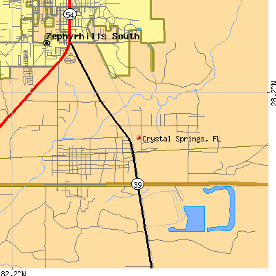 Crystal Springs map