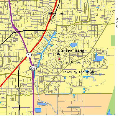 Cutler Ridge map