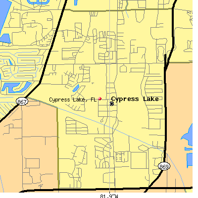 Cypress Lake map