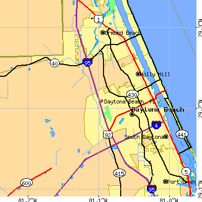 Daytona Beach map