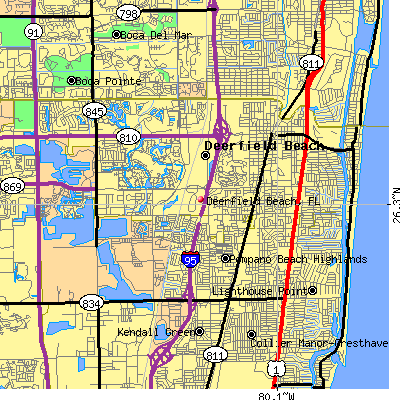 Deerfield Beach map