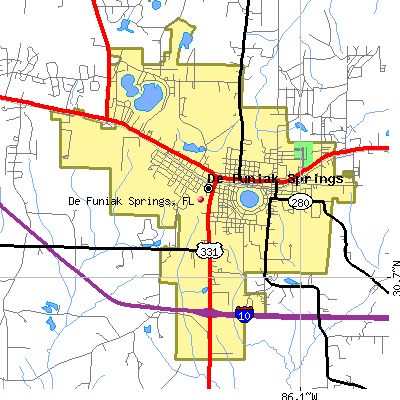 De Funiak Springs map