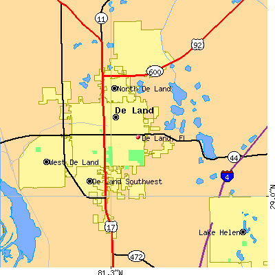 De Land map