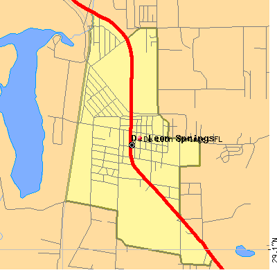 De Leon Springs map