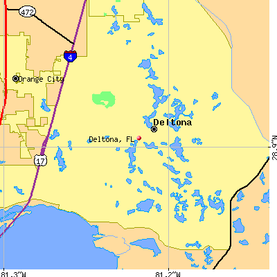 Deltona map