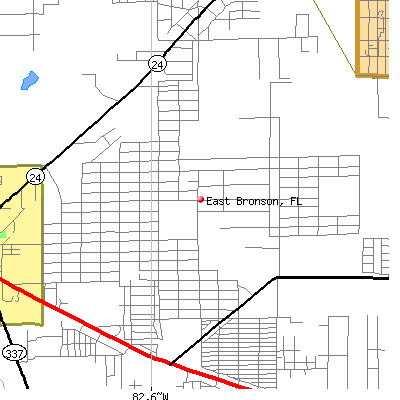East Bronson map