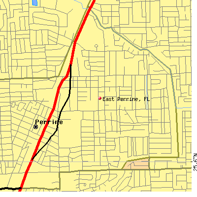 East Perrine map