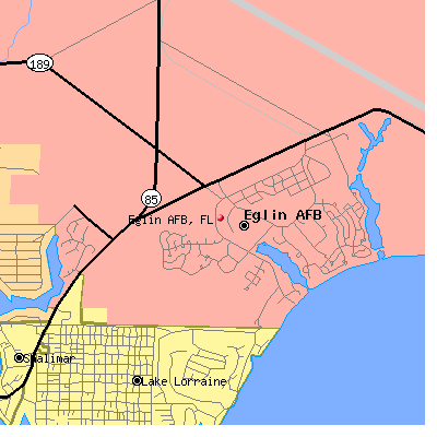 Eglin AFB map