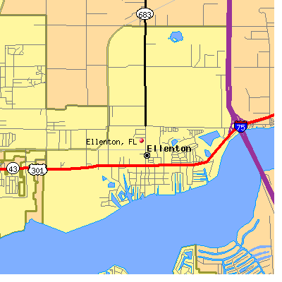 Ellenton map