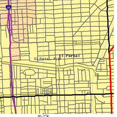 El Portal map